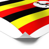 Uganda Flag Poster Print (Hoek)