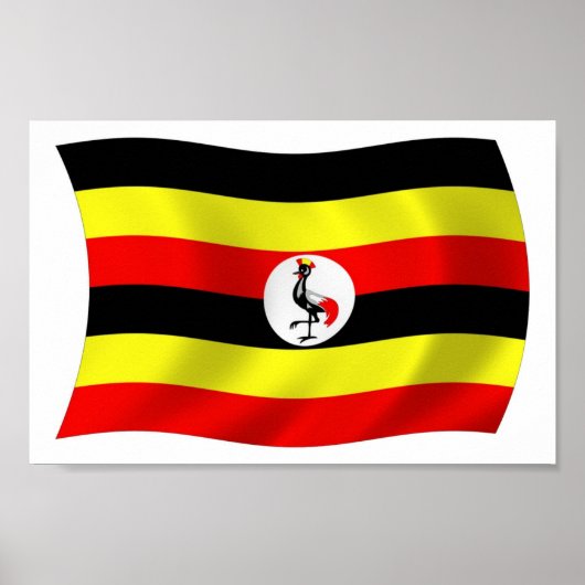 Uganda Flag Poster Print (Voorkant)