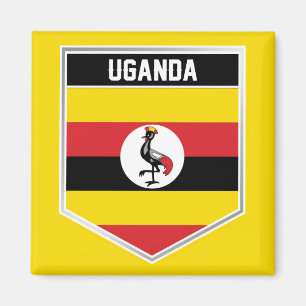 Uganda Flag Shield Magneet