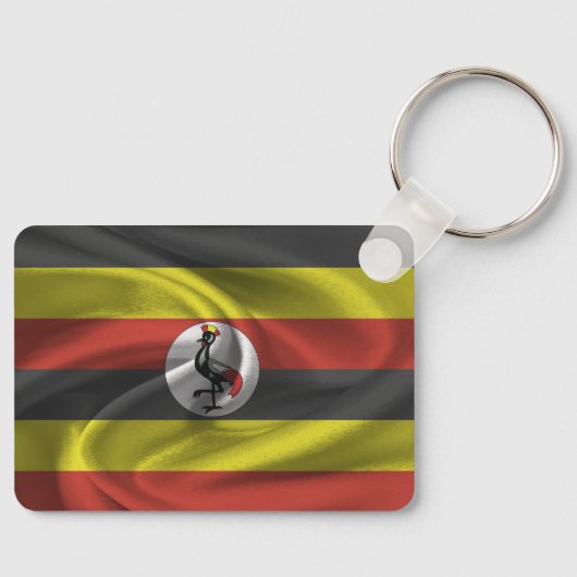Uganda Flag Sleutelhanger (Voorkant)