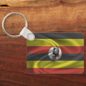 Uganda Flag Sleutelhanger (Achterkant)