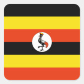 Uganda Flag Sticker (Voorkant)