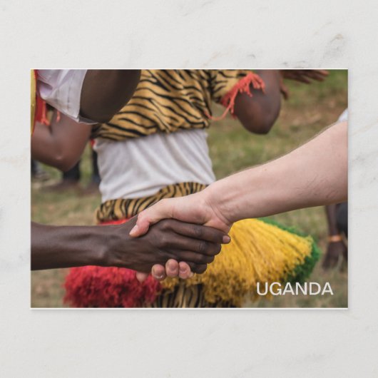 Uganda Friendship Travel Briefkaart (Voorkant)