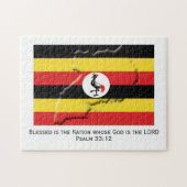 UGANDA | Gezegende natie | OEGANDAN FLAG Legpuzzel (Horizontaal)