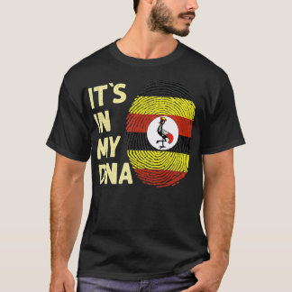 Uganda in mijn DNA Ugandese vlaggenteam Uganda red T-shirt