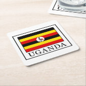 Uganda Kartonnen Onderzetters (Schuin)