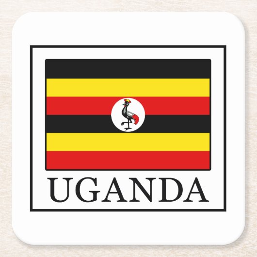 Uganda Kartonnen Onderzetters (Voorkant)