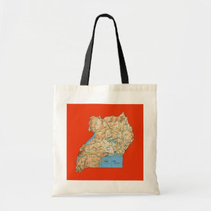 Uganda Map Bag Tote Bag