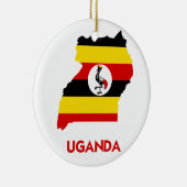 UGANDA MAP KERAMISCH ORNAMENT (Rechts)