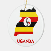 UGANDA MAP KERAMISCH ORNAMENT (Links)