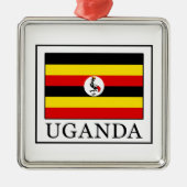 Uganda Metalen Ornament (Voorkant)