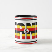 Uganda National Flag Patriotic Coffee Mok (Midden)