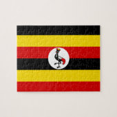 Uganda National World Flag Legpuzzel (Horizontaal)
