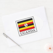 Uganda Ovale Sticker (Envelop)