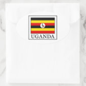 Uganda Ovale Sticker (Tas)