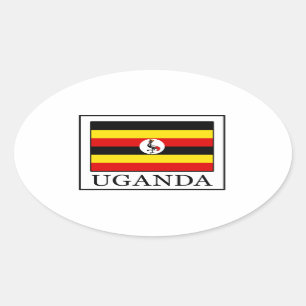 Uganda Ovale Sticker
