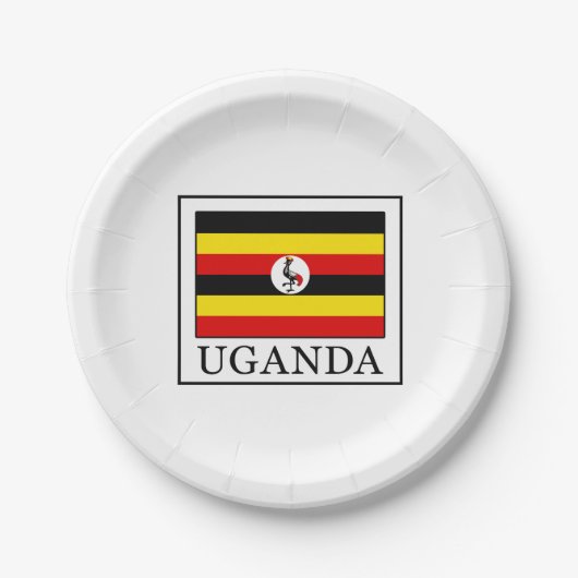 Uganda Papieren Bordje (Voorkant)