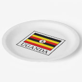 Uganda Papieren Bordje (Gekanteld)