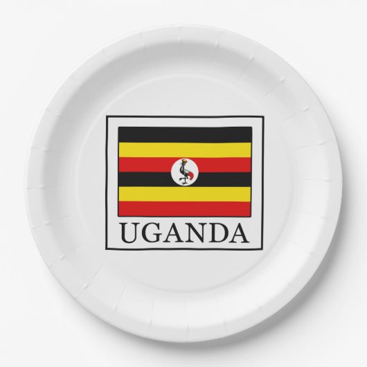 Uganda Papieren Bordje (Voorkant)