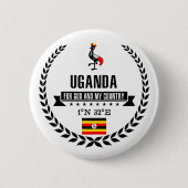 Uganda Ronde Button 5,7 Cm (Voorkant)