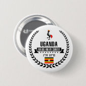 Uganda Ronde Button 5,7 Cm (Voorkant /achterkant)