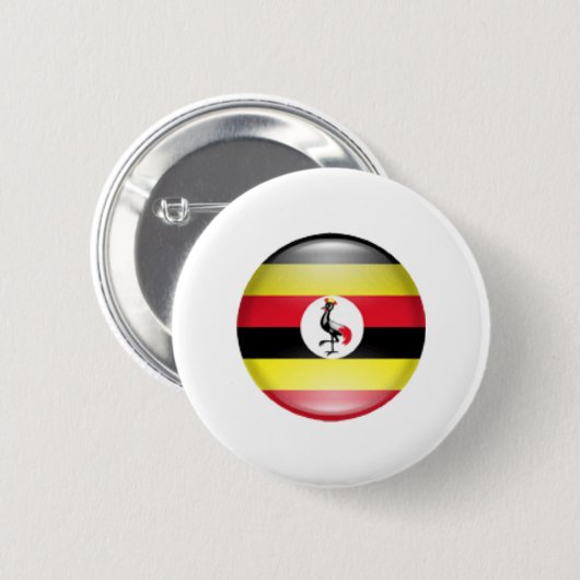 Uganda Ronde Button 5,7 Cm (Voorkant /achterkant)