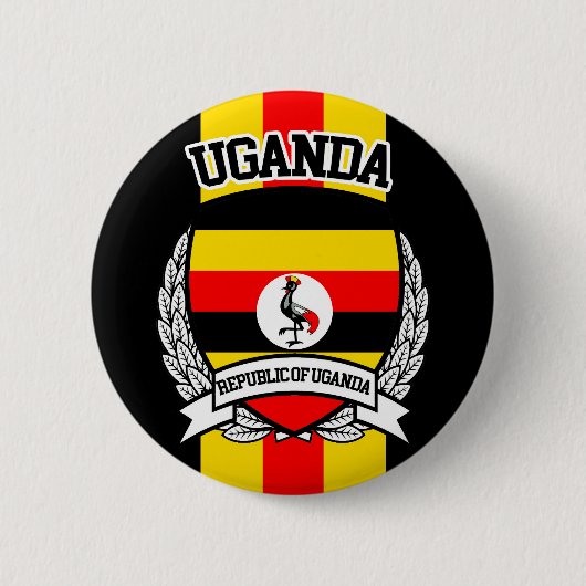Uganda Ronde Button 5,7 Cm (Voorkant)