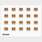 Uganda Ronde Sticker (Vel)