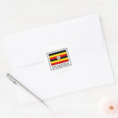 Uganda Ronde Sticker (Envelop)