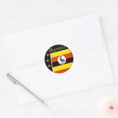 Uganda Ronde Sticker (Envelop)