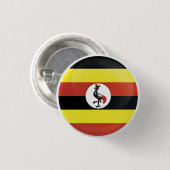 Uganda Round Icon Flag Ronde Button 3,2 Cm (Voorkant /achterkant)