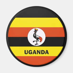 Uganda Roundel-kwaliteitsvlag Magneet