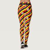 UGANDA Schrift RUN UW RAS gepersonaliseerd Leggings (Achterkant)