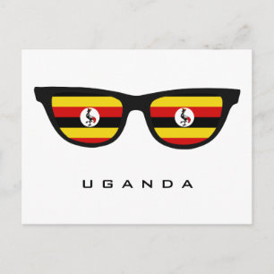 Uganda Shades aangepast briefkaart voor tekst en k
