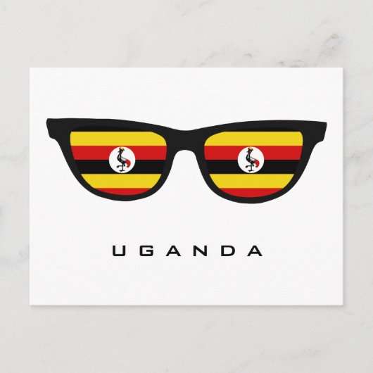 Uganda Shades aangepast briefkaart voor tekst en k (Voorkant)