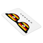 Uganda Shades aangepaste tekst en kleurenmagneet Magneet (Rechterzijde)