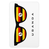 Uganda Shades aangepaste tekst en kleurenmagneet Magneet (Verticaal)