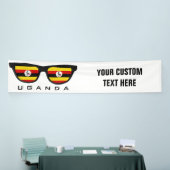 Uganda Shades aangepaste tekst & kleur banner (Beurs)