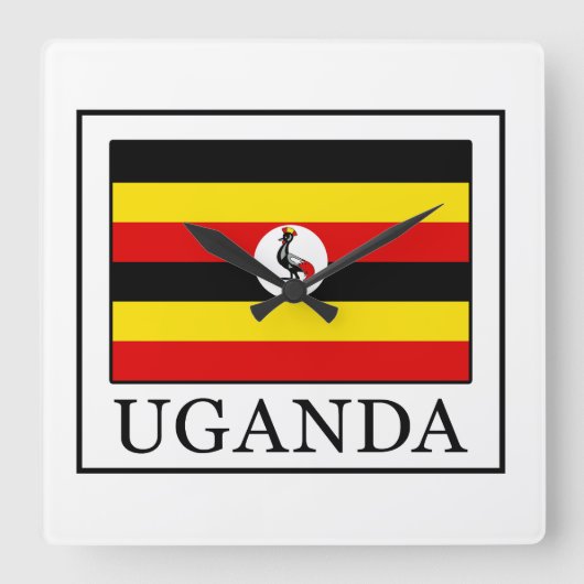 Uganda Vierkante Klok (Voorkant)