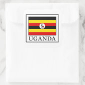 Uganda Vierkante Sticker (Tas)