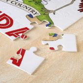 UGANDA - vlag/embleem/wapen/symbool Legpuzzel (Zijkant)