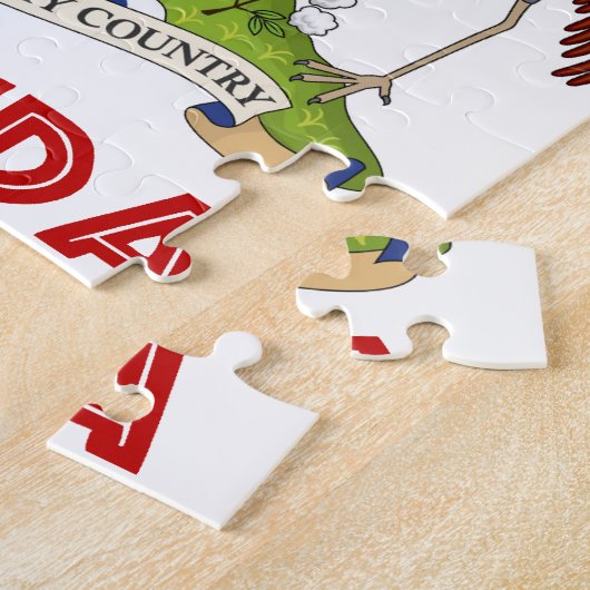 UGANDA - vlag/embleem/wapen/symbool Legpuzzel (Zijkant)