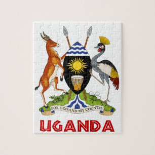 UGANDA - vlag/embleem/wapen/symbool Legpuzzel