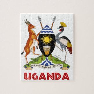 UGANDA - vlag/embleem/wapen/symbool Legpuzzel