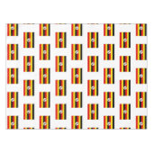 UGANDA VLAG KAART Stijlvol Patriottisch Oeganda Tafelkleed (Voorkant (Horizontaal))