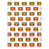 UGANDA VLAG KAART Stijlvol Patriottisch Oeganda Tafelkleed (Voorkant)