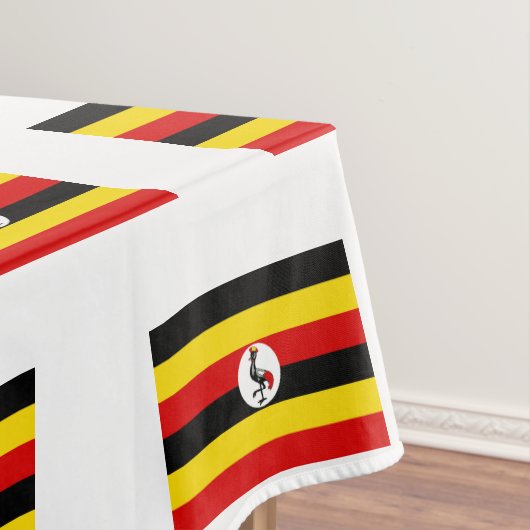 UGANDA VLAG KAART Stijlvol Patriottisch Oeganda Tafelkleed (Voorbeeld)