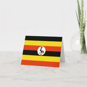 Uganda Vlag Notitiekaart