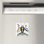 Uganda Wapenschild detail Magneet (Insitu (Vaatwasser))