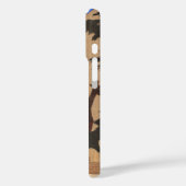 Uganda Wildlife Kaart Kunst Afdrukken Case-Mate iPhone Case (Achterkant / Links)